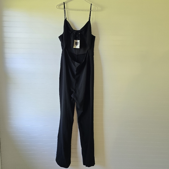 NWT Revolve Lita by Ciara Black Front Knot Jumpsuit XL - Picture 4 of 12